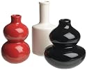Pearlessence Essential Vases, White, Red, Black