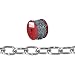 Campbell 0722957 Low Carbon Steel Passing Link Chainon Reel, Zinc Plated, 2/0 Trade, 0.18" Diameter, 50' Length, 450 lbs Load Capacity