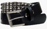 FRENCH CRAFT 38 MM PU-PVC W/ 3-ROW NICKEL PYRAMIDS
