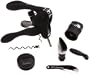 Metrokane 6010 Rabbit 6-Piece Wine Tool Kit, Black