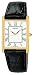 Seiko Men's Rectangular Face Leather Strap Watch SNF672