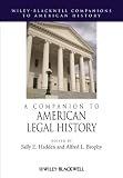 A Companion to American Legal History (Blackwell Companions to American History)