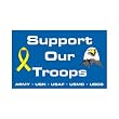 Support our Troops Flag - 2 - with Eagle