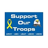 Support our Troops Flag - 2 - with Eagle
