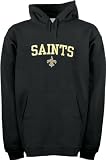 New Orleans Saints NFL Adult Black Big Break Embroidered Hooded Sweatshirt By VF ImageWear