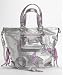 Coach 16050 Poppy Star Leather Spotlight Silver