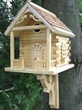Classic Series Cabin Bird House in Natural