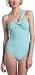 Gottex Women's Rhythm One Should Bandeau One Piece Swimsuit,Aqua,10