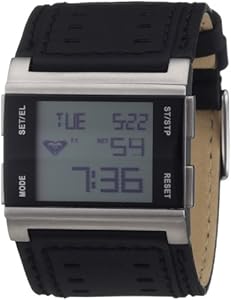 Roxy Ladies Digital Wonton Watch W084BL-ABK With Leather Strap Roxy Ladies Digital Wonton Watch W084BL-ABK With Leather Strap