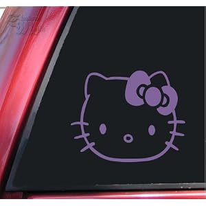 Hello Kitty #2 Vinyl Decal Sticker - Lavender