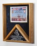 IMAGE OF Large Military Flag Shadow Box and Medal Display