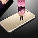 iPhone 8 case, iPhone 7 Case, Luxury Mirror Back Shock-Absorption TPU Bumper Anti-Scratch Bright Reflection Protective Case for iPhone 8 / iPhone 7 Mirror Case, Gold