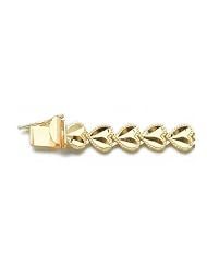 Gold Fashion Brclts Bracelet Heart Link Bracelet D C W Lobster Clasp