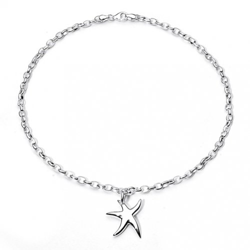 Bling Jewelry 925 Sterling Silver Happy Starfish Pendant Necklace [Jewelry]