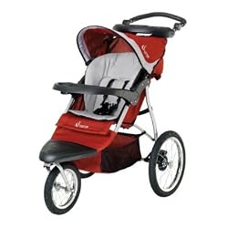 InStep Safari Swivel Jogging Stroller (Red/Black)