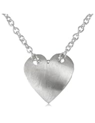 Adina Reyter Sterling Silver Tiny Disc Heart Necklace