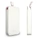 Apple iPhone 3G Premium Glide Leather Case + Screen Protection Film from Elago - (White / Pink)