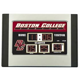 Boston College Eagles Scoreboard Desk Clock NFL Football Fan Shop Sports Team Merchandise by 
