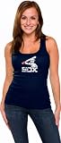 Chicago White Sox Women's Cooperstown Batterman Logo Fashion Rib Tank