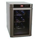 Haier HVUE06B, Stainless 6-Bottle Wine Fridge- Silver