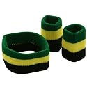Rasta Bands-Green Yellow Black Set
