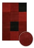 Chandra Rugs Antara Contemporary Wool Area Rug 109 Rust Red Boxes 79 Round Chandra Rugs Antara Contemporary Wool Area Rug 109 Rust Red Boxes 79 Round