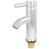 uxcell　蛇口　水栓　混合栓　ホース付き　クロムメッキ　シンク　洗面所