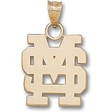 Mississippi State Univ Interlocking Ms Pendant (14kt)