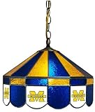 NCAA Michigan Wolverines 16 Tiffany Style Hanging Lamp