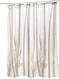 Rideau de douche polyester imprim� bambou. � Caract�ristiques : -Dimensions