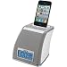 iHome iP21WVC Spacesaver Application-Friendly Alarm Clock for iPod and iPhone (White)