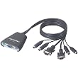 Belkin 2-PORT KVM Switch With Cables Keyboard/ Video/ MOUSEPS/2