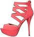 Qupid Women's Dazzling-182 Platform Sandal