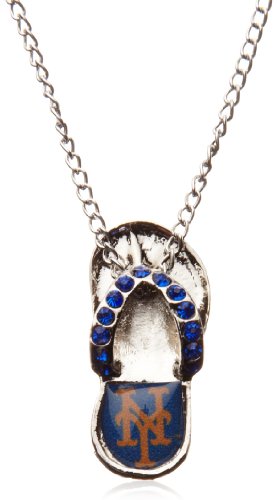 MLB New York Mets Crystal Flip Flop Necklace