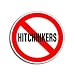 NO HITCHHIKERS - Window Bumper Laptop Sticker