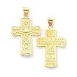 14k Reversible Cross with Serenity Prayer Pendant
