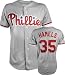Cole Hamels Grey Majestic Authentic 2009 Road On-Field Philadelphia Phillies Jersey - 40
