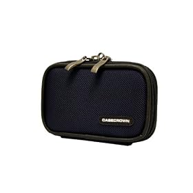CaseCrown Double Memory Foam Padded Camera Case (Nylon Navy) for the Polaroid DVF-130TC USB Camcorder with 2.0-inch LCD Display (Titanium)