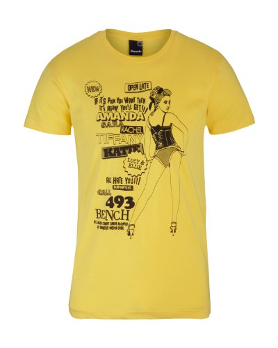 Bench Herren T-Shirt Calling Card, aspen gold, XL, BMGA2787_YW026 Preisvergleich