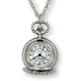 Avalon Women's Antique Look Silver-Tone Fashion Pendant Watch, # 2119-1