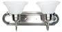 Yosemite Home Decor 4992-2SN 19.5-Inch 2-Light Bathroom Vanity, Satin Nickel