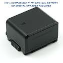 ALPHApower+ High Capacity Panasonic 100% Compatible Camcorder Battery VW-VBG070 with remaining battery life - Panasonic HDC-SD10, HDC-TM10