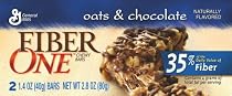 Fiber One Bars Oats & Chocolate, 2-Count Bars (Pack of 16)