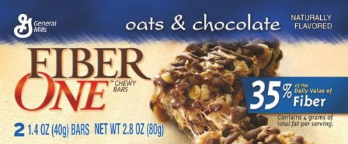 Fiber One Bars - Oats & Chocolate 2 Count, 2.8-Ounce Boxes (Pack of 16)