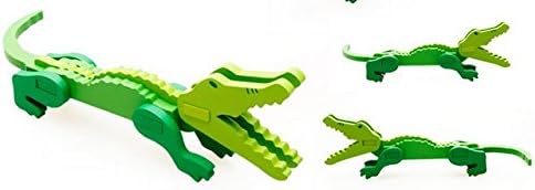 HSE Children's Animal Jigsaw Puzzle Three-Dimensional Jigsaw Puzzle Enlightenment Over 3 Years Old Baby Preschool Educational Toy Building Blocks - Crocodile