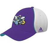 adidas New Orleans Hornets Purple Team Logo Swingman Mesh Flex Fit Hat