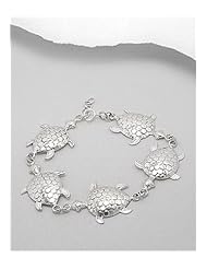Turtle Bracelet In 92.5 Sterling Silver