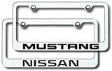 Auto Gold LFMB2CC Chrome On Chrome 3D License Plate Frame, Mercedes-Benz