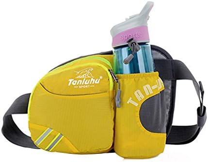Hiking Waist Pack, Outdoor Water Resistant Fanny Bag with Water Bottle Holder, Running Belt Bag Pouch Pack for Hiking Running Cycling Camping Climbing Travel