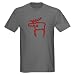Cave Moose Art Dark T-Shirt by CafePress